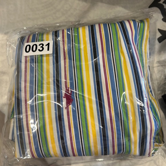 Ralph Lauren Classic Fit Long Sleeve Striped Button Down Shirt Men Size L Cotton - Picture 6 of 6